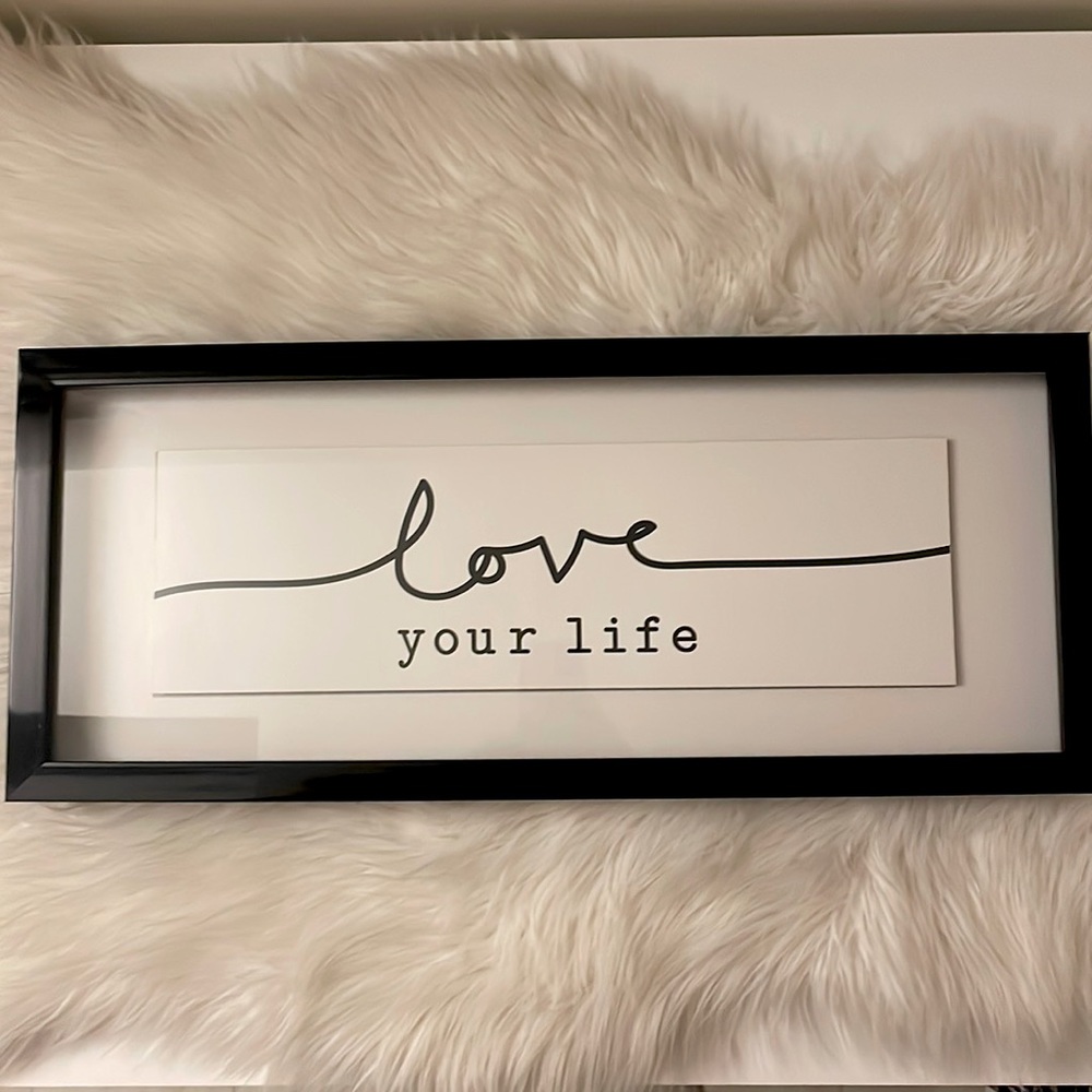 “Love your life” wall hanging